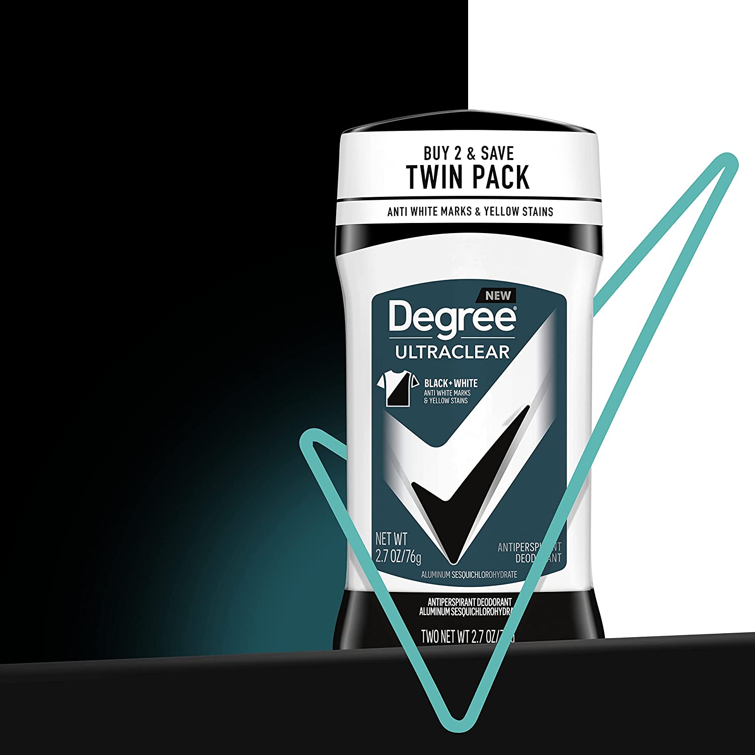 Degree Men UltraClear Antiperspirant Deodorant Black + White 4 count 72-Hour Sweat & Odor Protection Antiperspirant For Men With MotionSense Technology 2.70 Ounce (Pack of 4) - Image 8